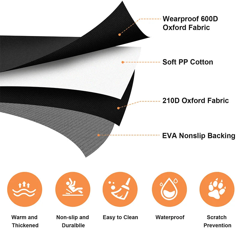 Wasserdichte Hundedecke fürs Auto – Rücksitz-Schutzmatte & Hängematte für Hunde