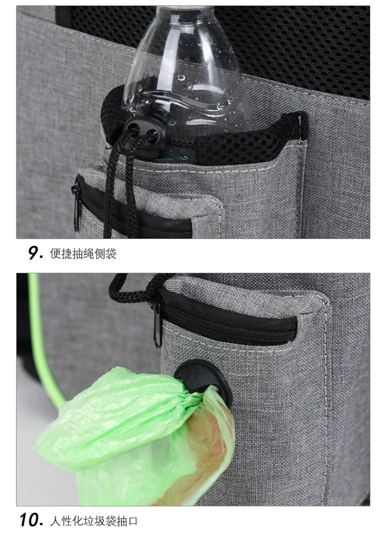 Erweiterbarer Katzenrucksack – Atmungsaktive Transporttasche mit Sonnenschutz & Netzfenstern für Reisen, Wandern & Camping