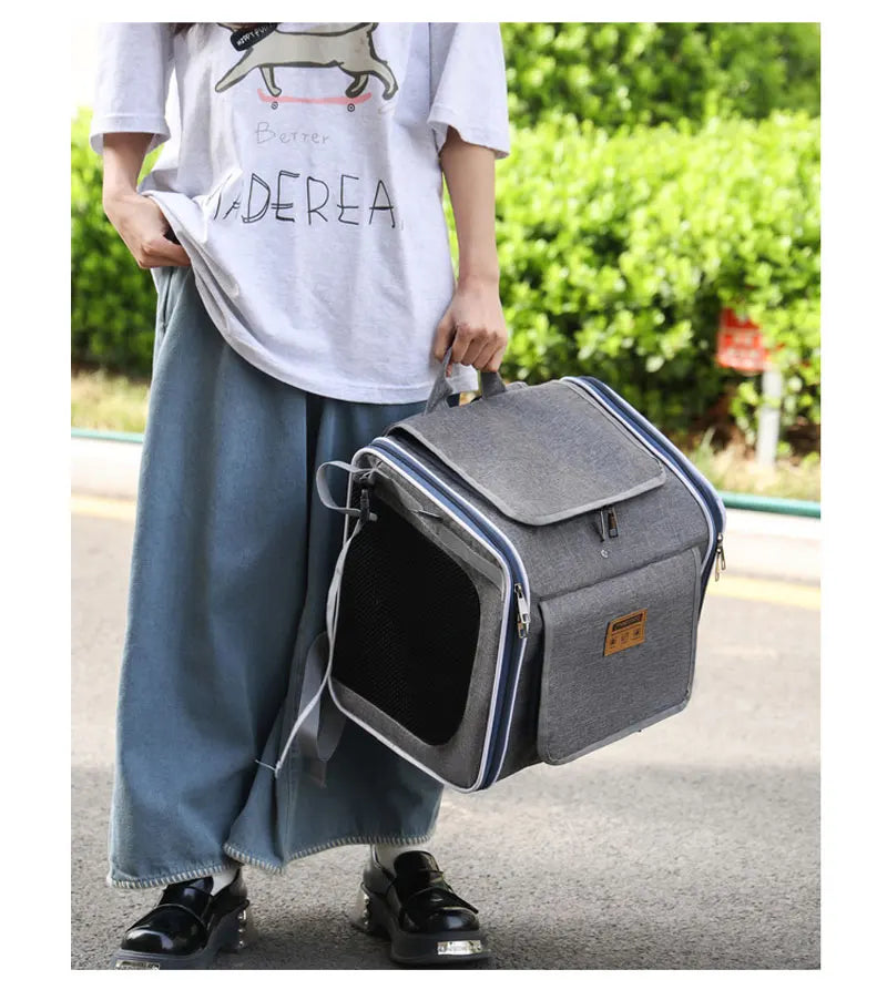 Fahrrad- & Motorrad-Tasche für Haustiere – Tragbarer Rucksack für Hunde & Katzen