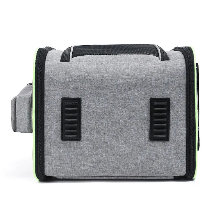 Erweiterbarer Katzenrucksack – Atmungsaktive Transporttasche mit Sonnenschutz & Netzfenstern für Reisen, Wandern & Camping