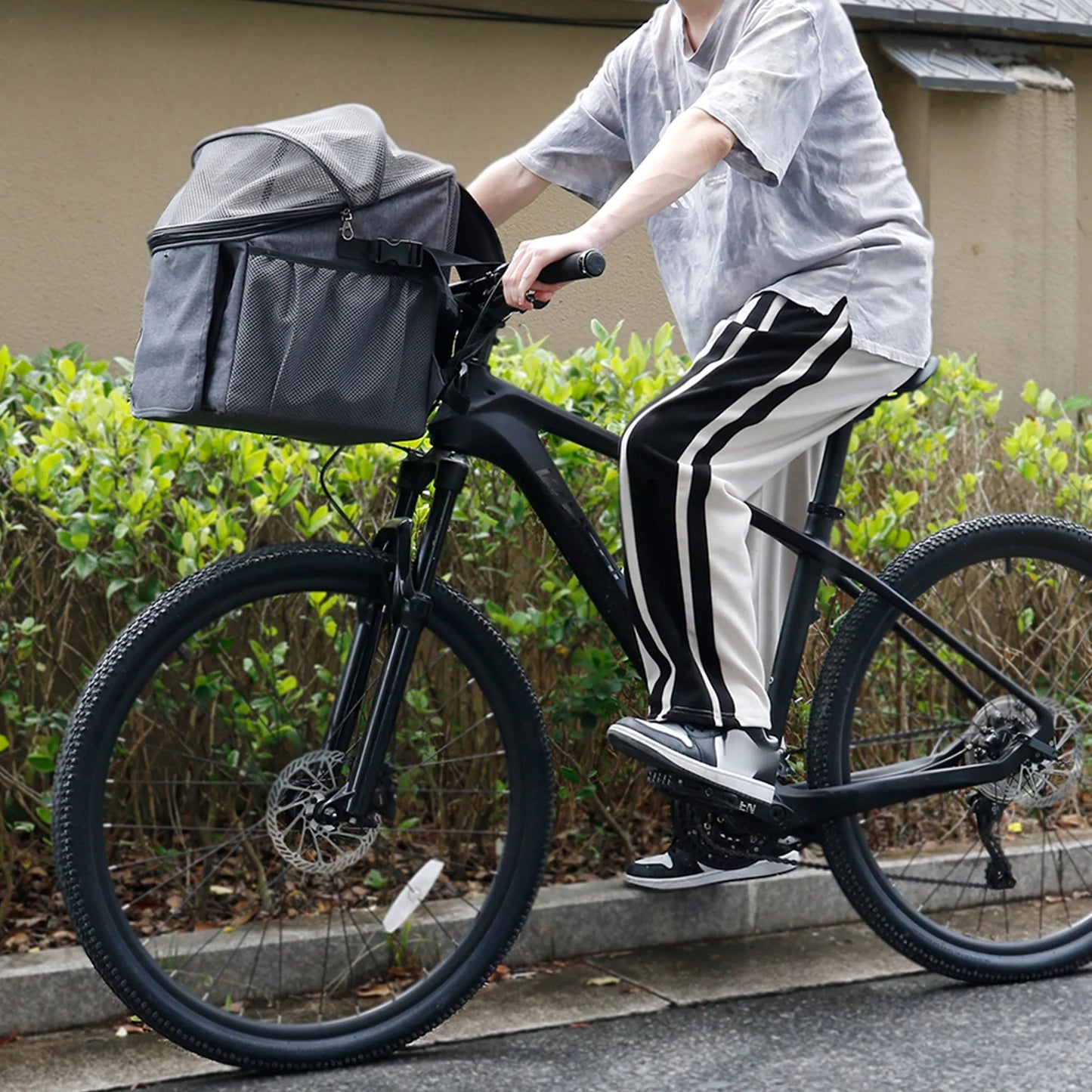 Fahrradkorb für Hunde & Katzen – Robuste Tragetasche, Rucksack & Autositz in einem