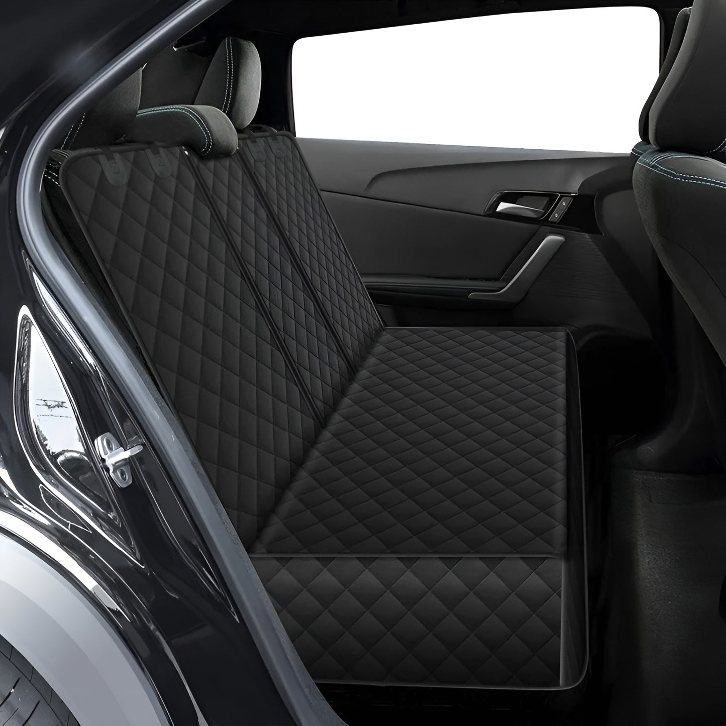 Wasserdichte Autoschondecke für Hunde – Rücksitzmatte, sicher für kleine bis große Hunde